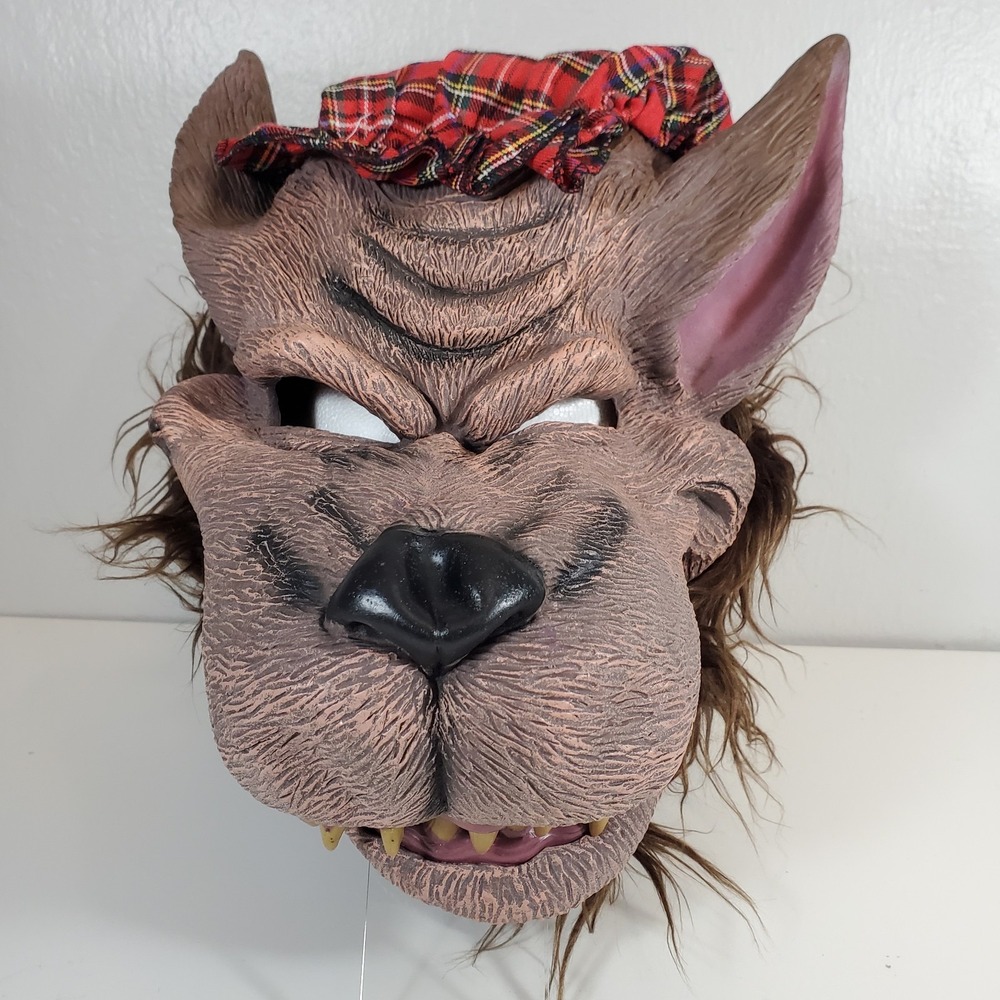Big Bad Wolf Grandma Mask Latex Rubber Halloween Costume Little Red Riding Hood